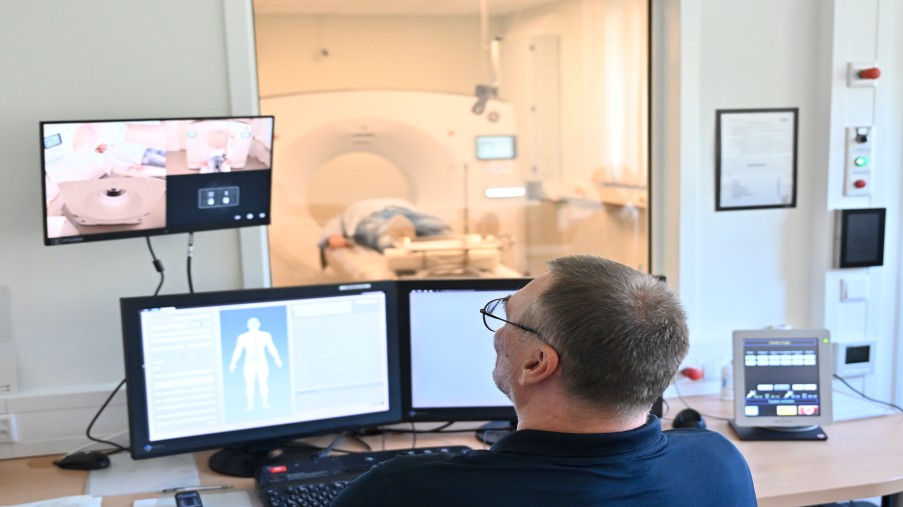 Untersuchung in der radiologischen Abteilung